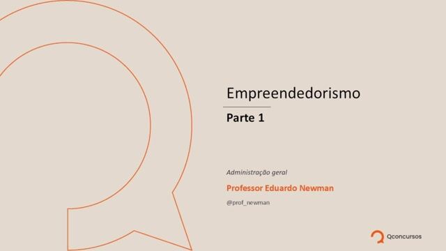 Empreendedorismo - parte 01