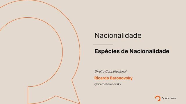 02. Espécies de Nacionalidade