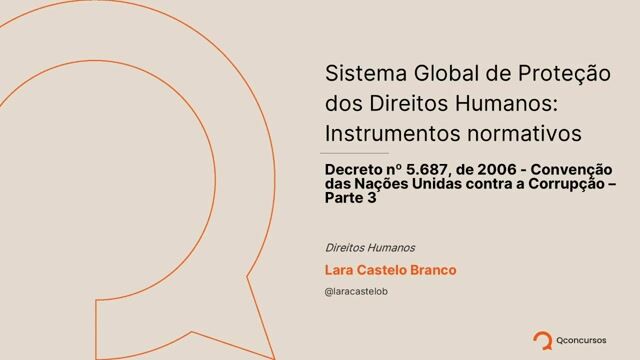 Decreto nº 5.687, de 2006 - Convenção das Nações Unidas contra a Corrupção - parte 03
