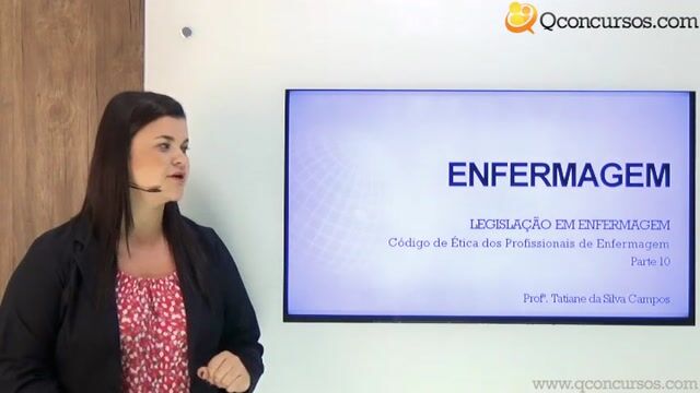 Código de Ética dos Profissionais de Enfermagem - Parte 10