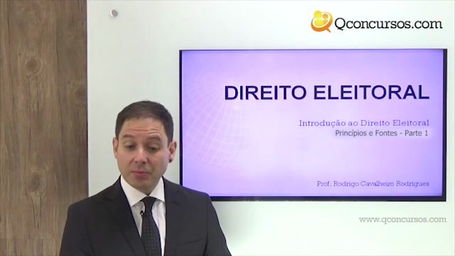 Introdução ao Direito Eleitoral - Princípios e Fontes - Parte 01