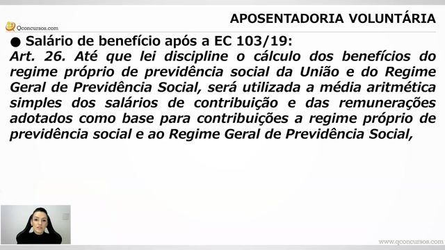 Aposentadoria voluntária  - Parte 02