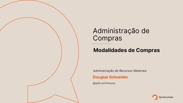 Modalidades de Compras
