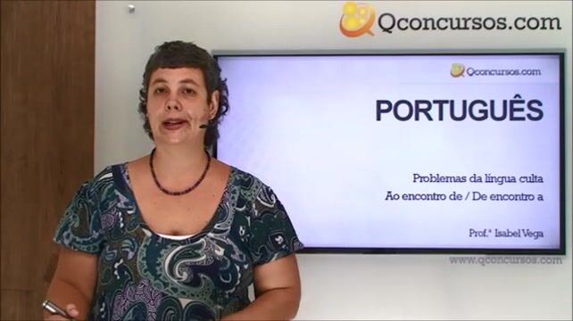 Problemas da língua culta - Ao encontro - de encontro