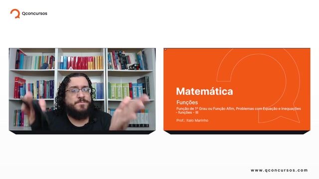 Função de 1º Grau ou Função Afim, Problemas com Equação e Inequações - Funções - Parte 03