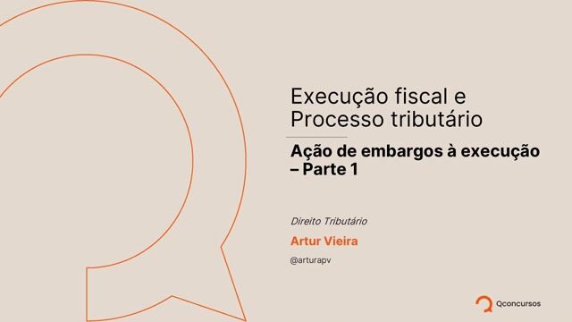 Ação de embargos a execução - Parte 01