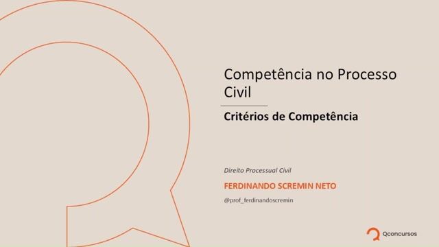 Critérios de Competência - Parte 02