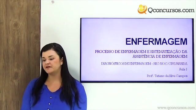 Diagnósticos de enfermagem - NIC/NOC/CIPE/NANDA - Aula 1