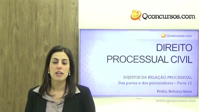 Das Partes e dos Procuradores - Parte 15