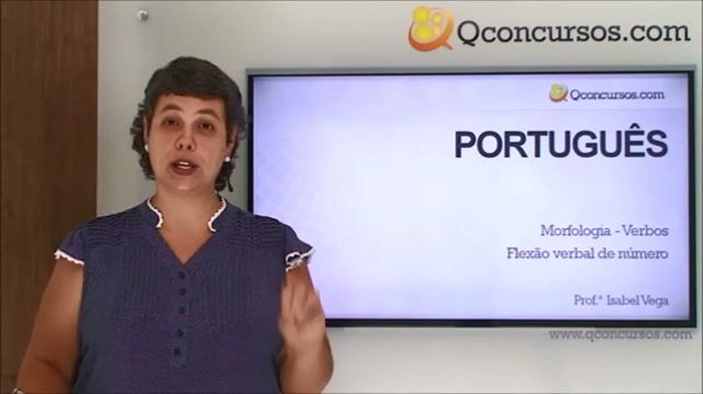 Morfologia - Verbos - Flexão verbal de número (singular, plural)