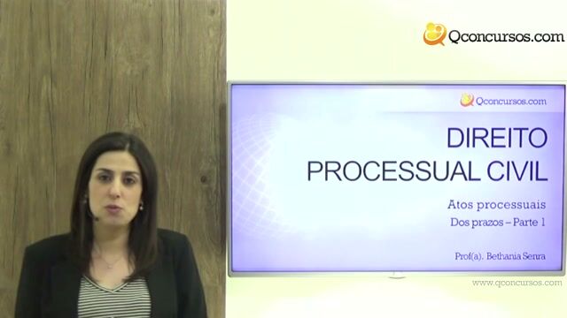 Atos Processuais: Dos Prazos - Parte 1