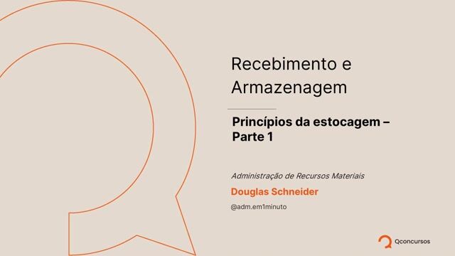 Princípios da estocagem - Parte 1