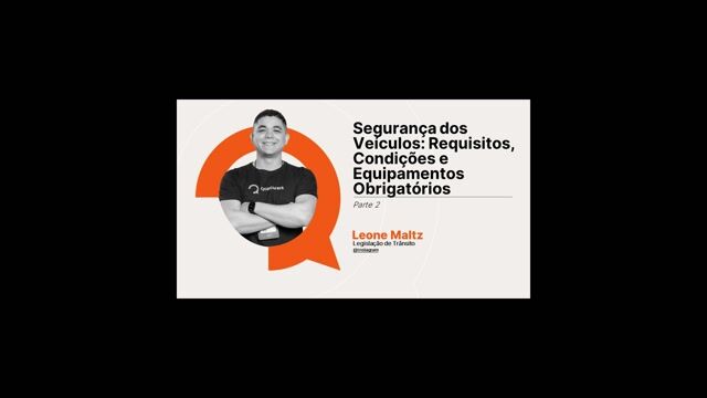 Segurança dos veículos - Equipamentos obrigatórios