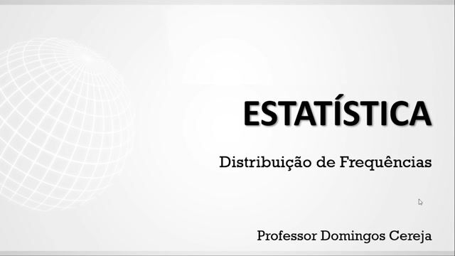 Distribuições de frequência