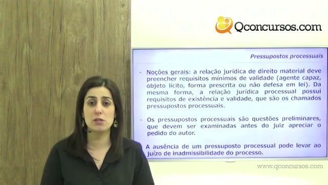 Pressupostos Processuais - Noções Gerais
